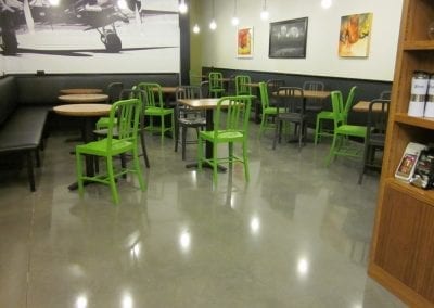 Green Umbrella Coffee Shop Concrete Project