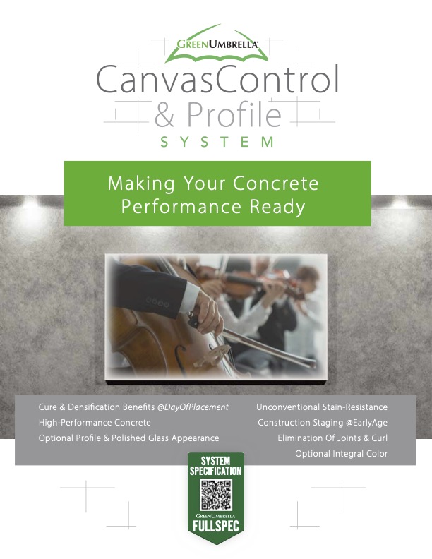 Canvas Control & Profile CutSheet