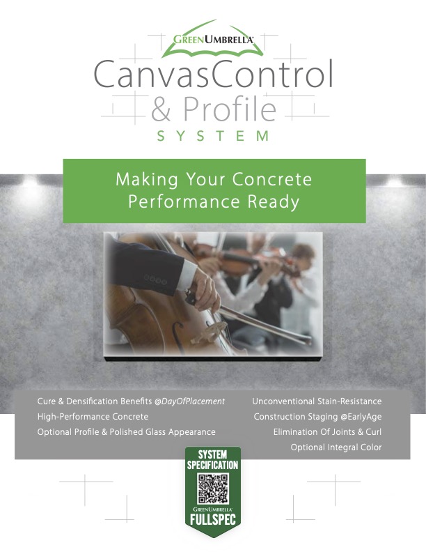 Canvas Control & Profile CutSheet